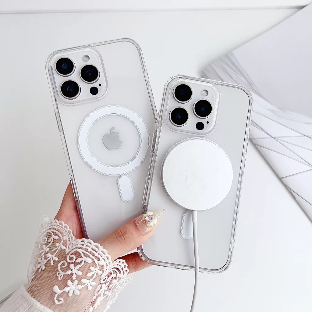 magnetische klare tpu handyhuelle fuer iphone